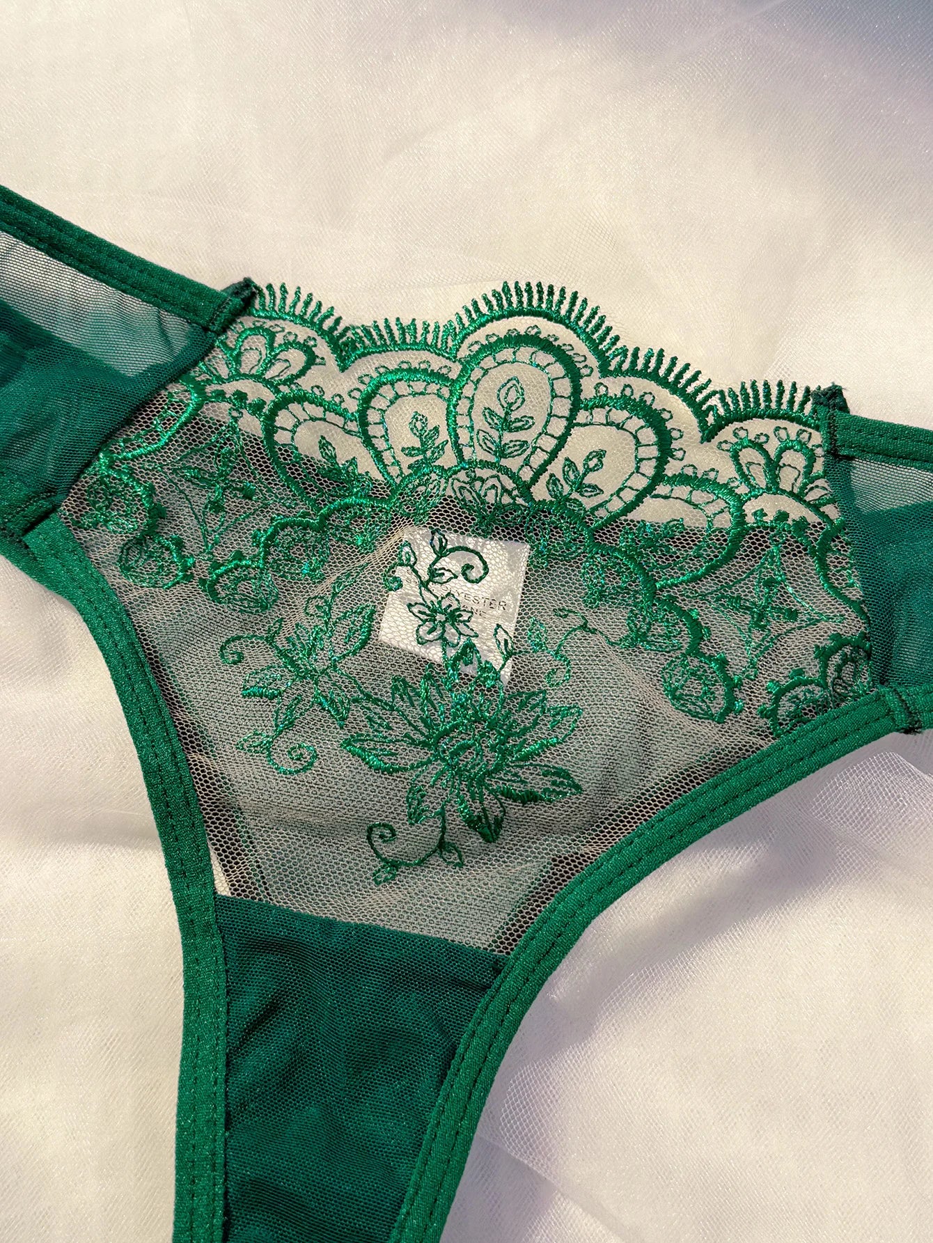 2-piece women's black comfortable lightweight bow semi transparent lingerie set