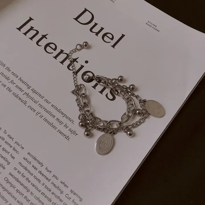 Vintage Gold Color Cuff Bracelet Set of 4 Stainless Steel Butterfly Bracelet Combination Fashion Elegant Bracelet Jewelry Gifts