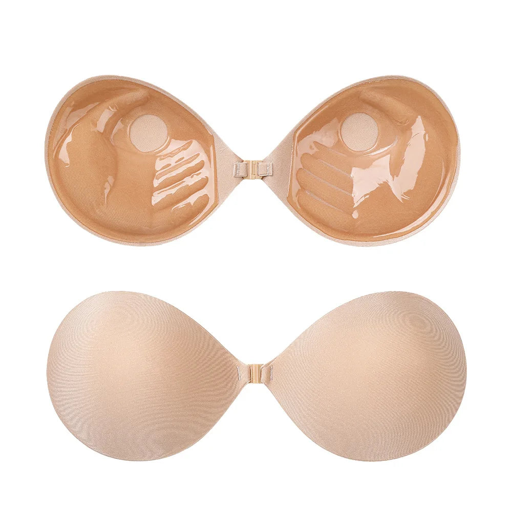 Invisible Strapless Adhesive Stick Bra For Women Push Up Summer Chest Stickers Lift Up Nude Cover Bra Silicone Pad Sexy Breast