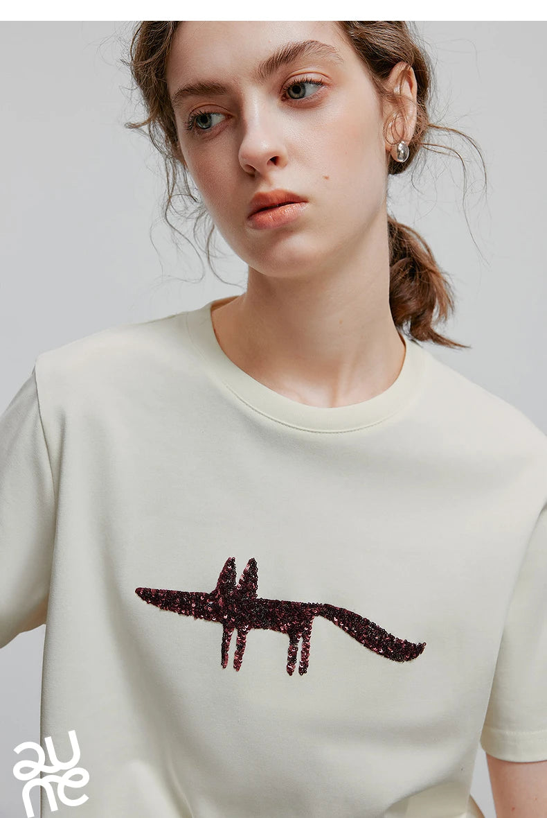 TOYOUTH Women Short Sleeve T shirt 2025 Spring New Tops 8521035