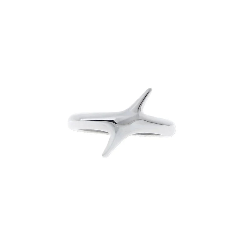 Fashion Retro Silver Color Cross Star Rings for Women Men Punk Gothic Couple Rings Festivals Party Jewelry Daily Accessories New