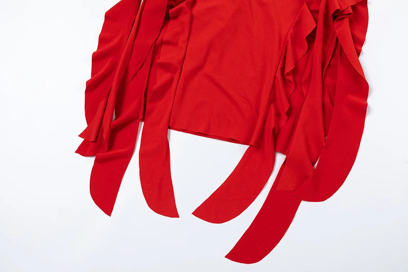 2024 Spring/Summer European and American Fashion Trend Women's New One Shoulder Bra Wrap Hip Slim Fit Irregular Dress