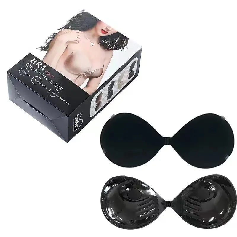 Invisible Strapless Adhesive Stick Bra For Women Push Up Summer Chest Stickers Lift Up Nude Cover Bra Silicone Pad Sexy Breast