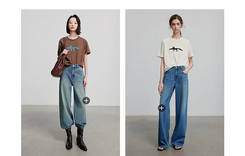 TOYOUTH Women Short Sleeve T shirt 2025 Spring New Tops 8521035