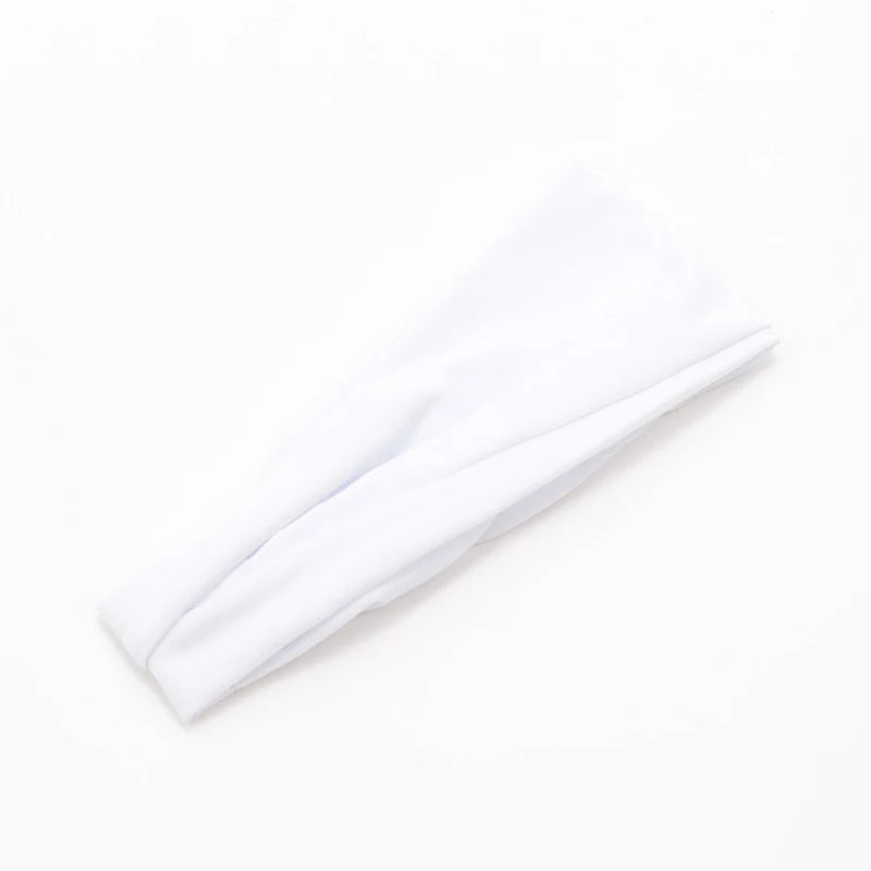 New Women Solid Color Elastic Hair Bands Yoga Headband Fashion Turban Makeup Hair Hoop Vintag Knotted Headwrap Hair Accessories