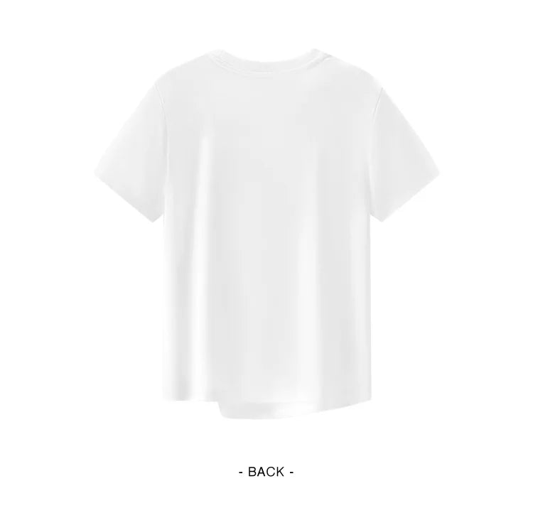 Semir Twist Knot Design Short Sleeve Tee Women Slim Fit 2025 Summer New Fashionable Casual Top