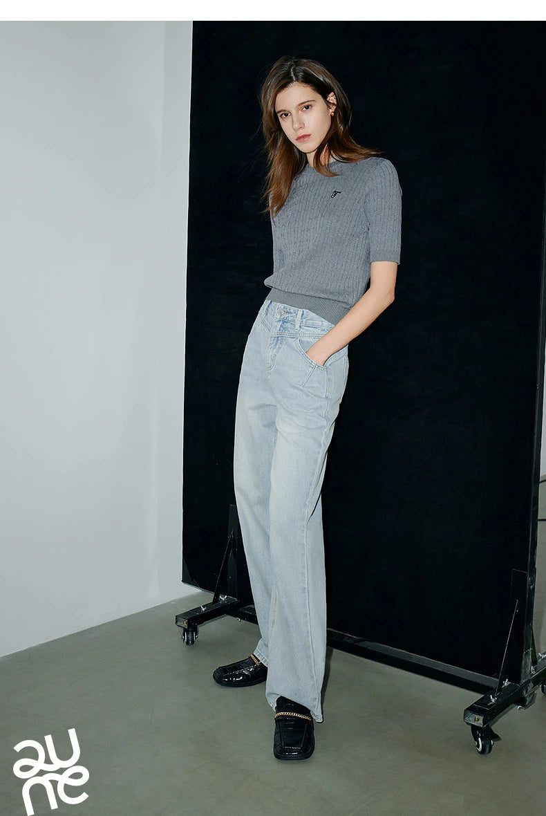 TOYOUTH  Women Knitwear 2025 Summer New Tops 8523801