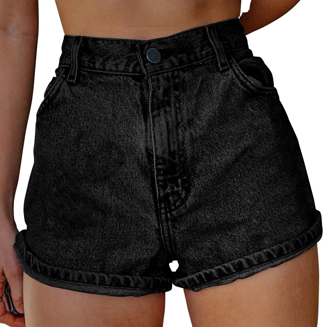 Casual Denim Shorts Women's Summer Versatile Mom Jeans Cross-Border Trade Quality Fashionable Chinese Mainland Product