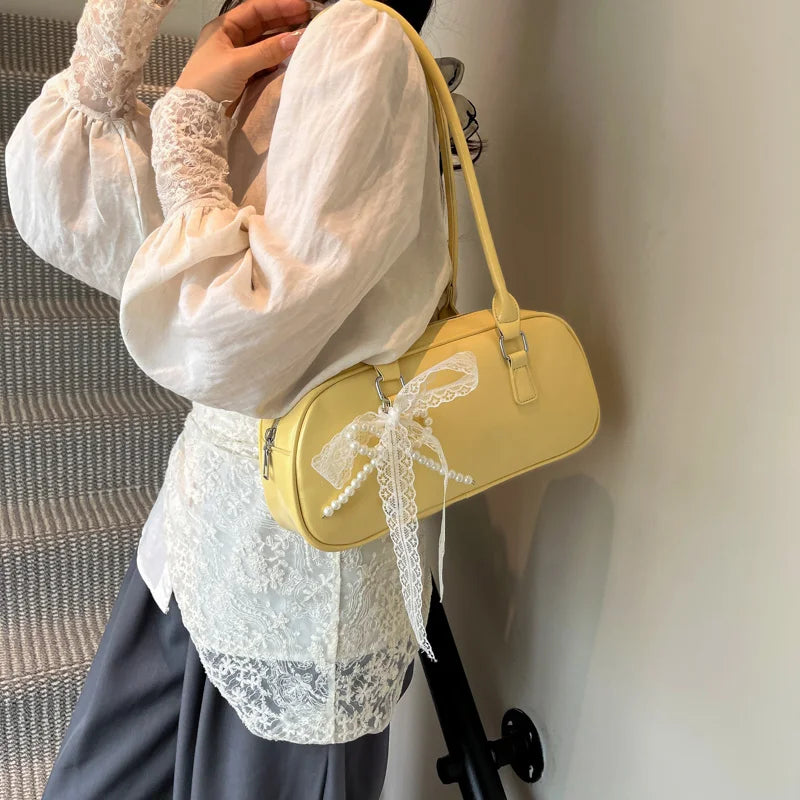 Silver Ballet Sle Large Capaci Women's Handbag Pillow Bag Versatile Underarm Bag Single oulder Bag for Young Women