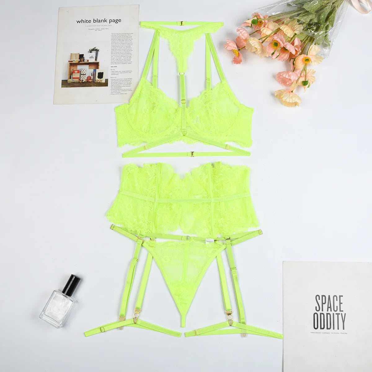Diccvicc Beautiful Lingerie Eyelash Elegant Transparent Lace Bra Panty Set Floral Embroidery Women Sexy Underwear Exotic Outfit