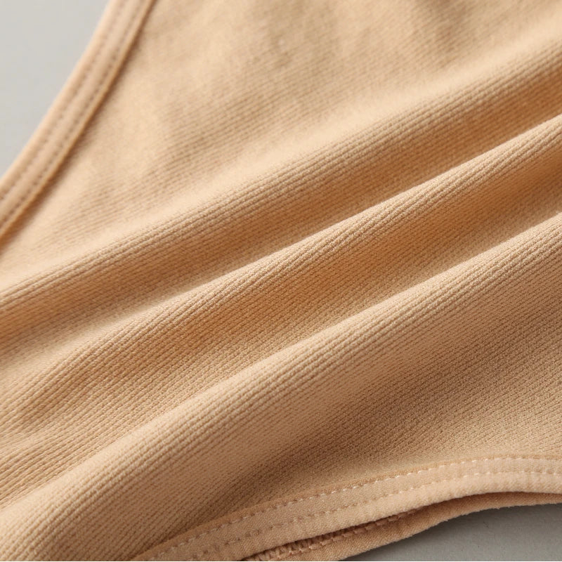 Women's Solid Color Seamless Lingerie, High Waist Sexy Comfortable Underwear, Summer Breathable Lightweight Women's Trousers