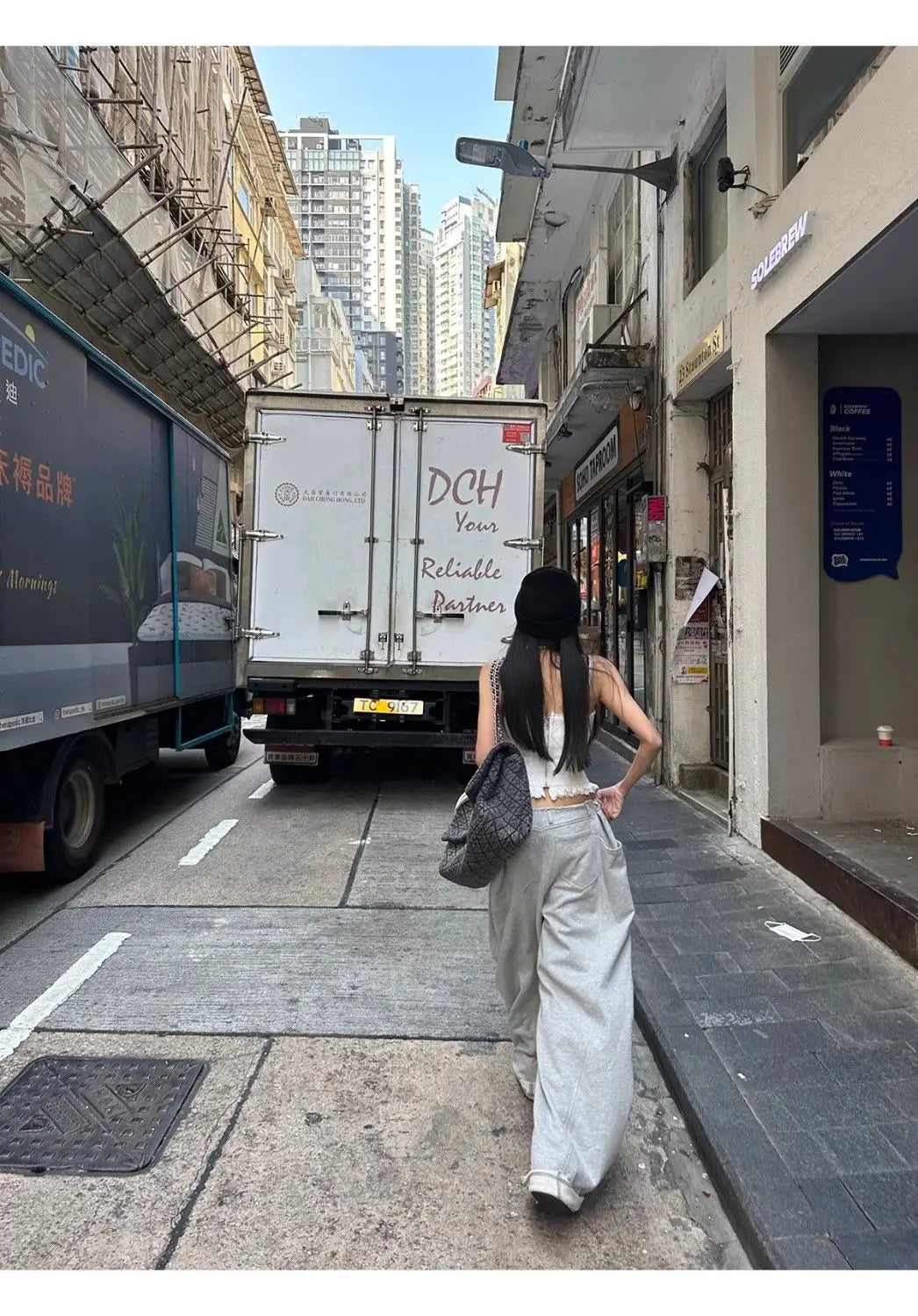 【 Wide Leg Fashion 】 Design Sense Grey Wide Leg Sanitary Pants for Women 2025 Spring Loose and Slim Versatile Casual Sports Pant