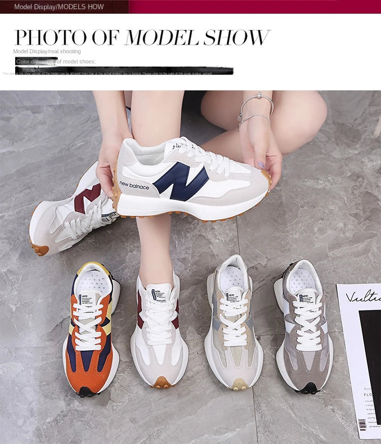 Women Sneakers 2025 New Spring Autumn Brand Luxury Vulcanize Shoes Casual Footwear Zapatillas Mujer Light Flat Breathable Shoes