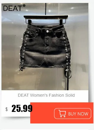 DEAT Fashion Women's Heavy Industry Sequins Skirts For Women Trendy Zipper Wrap Hip Ball Gown Skirt Female Spring New 11A02566