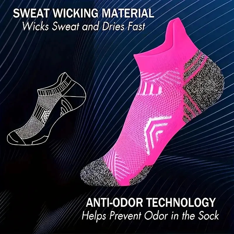 5/10 Pairs Neutral Sports Socks Fashionable Striped Sweat Absorbing Breathable Outdoor Running Basketball Couple Casual Socks