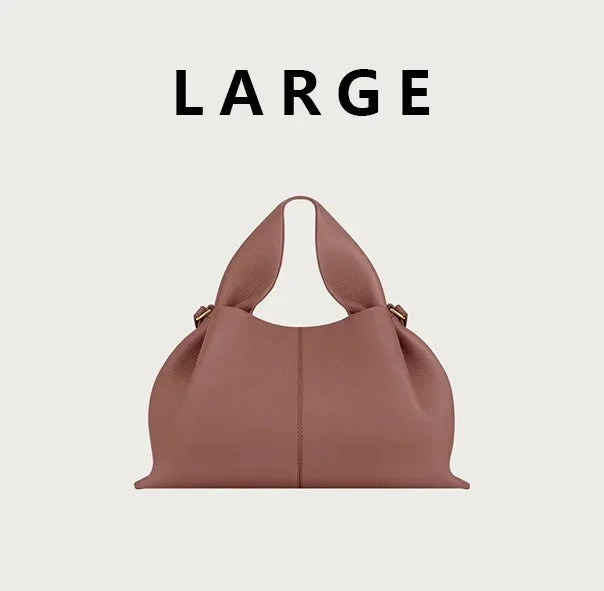 Cloud Dumpling Soft Leather Shoulder Crossbody Bag Unique Design Handbag Popular Fashion Small Niche Design Crossbody Bag