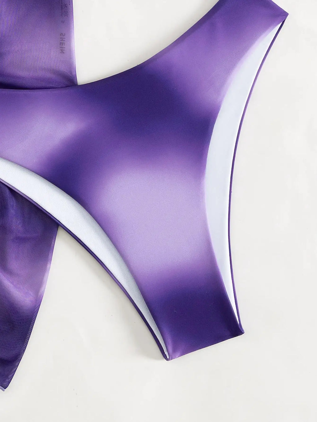 3 Pieces Ombre Lace Up Bikini Swimsuit & Beach Skirt Sexy Swimwear Women 2025 Bathing Swimming Swim Suit Female Summer Beachwear