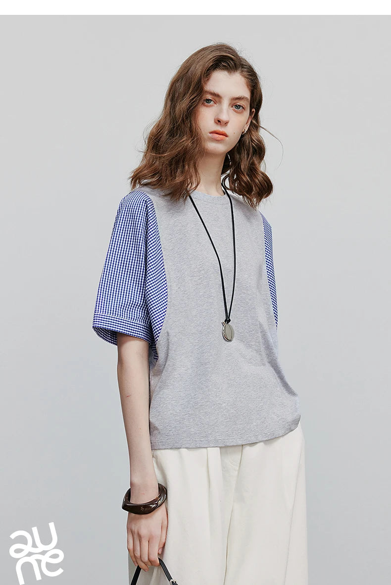 TOYOUTH Women Short Sleeve T shirt 2025 Summer New Casual Tops 8521071