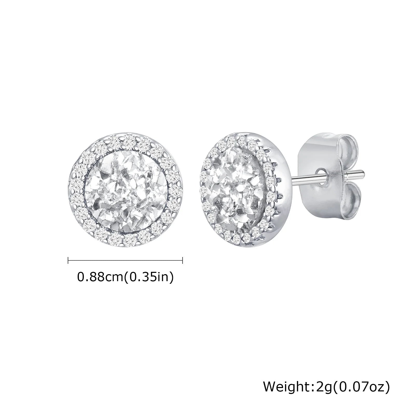 Men Stud Earring,Triangle Pierced Crystal Zircon Stud Earrings,Stainless Steel Tiny Minimalist Studs for Mens Women Jewelry