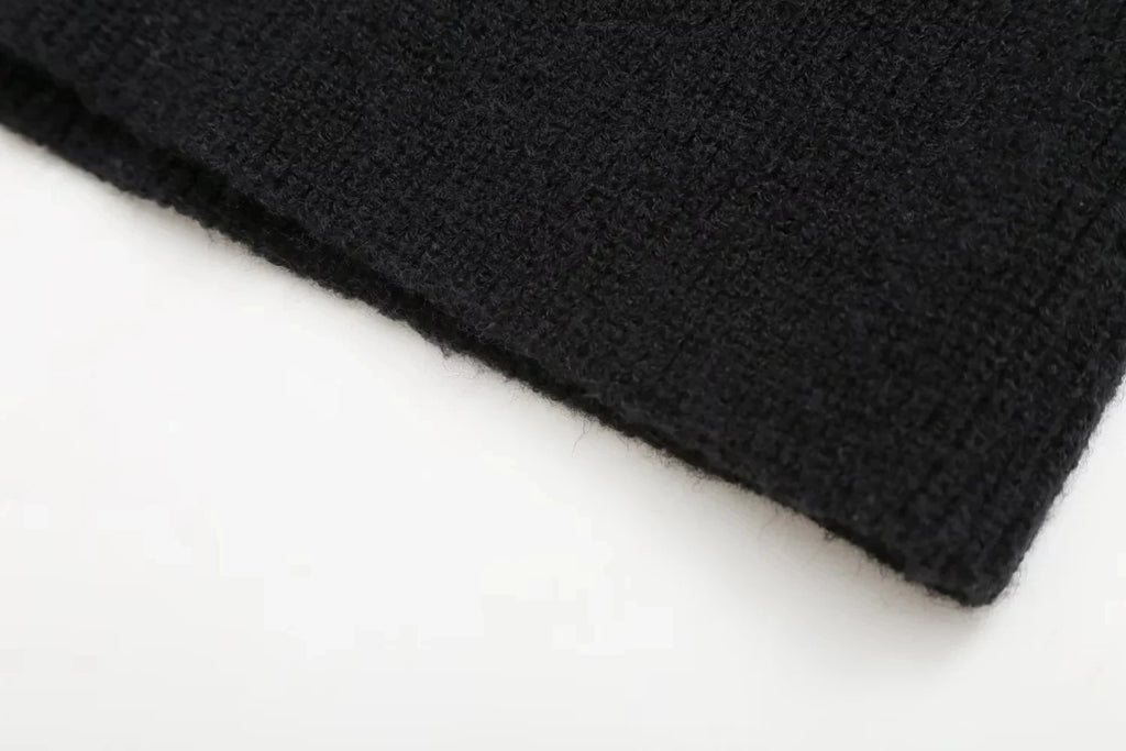 ZaZevity Autumn Winter Oversize turtleneck Sweater Loose Slimming Casual Design Sense Fashion Knit Top Outerwear