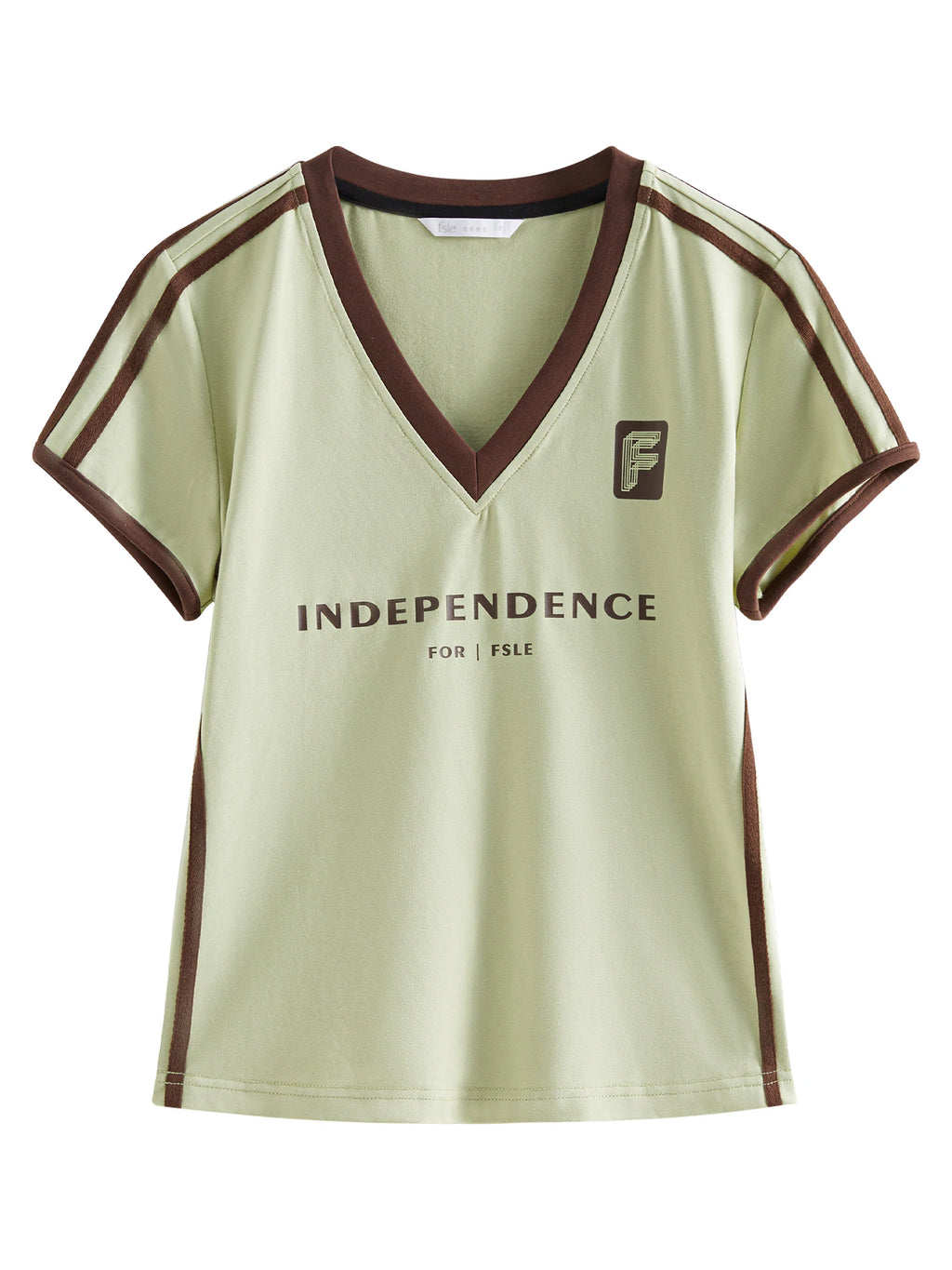 FSLE 2025 Summer Sporty Cropped Jersey Tee Petite Racerback Gym to Street Y2K Aesthetic Breathable Split Hem Reflective Trim