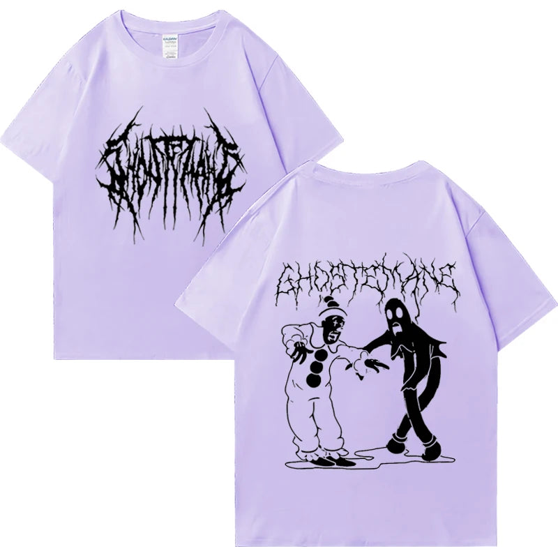 Hot sale Ghostemane Graphics T shirt 2024 Men Women Street Hip Hop Tops Retro Casual Tee Oversized Cotton short sleeve T-Shirts