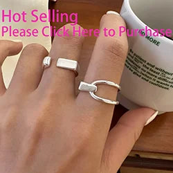 VENTFILLE 925 Sterling Silver Irregular Ring for Women Geometry Versatile Minimalism  Accessories Jewelry Gift Dropshipping