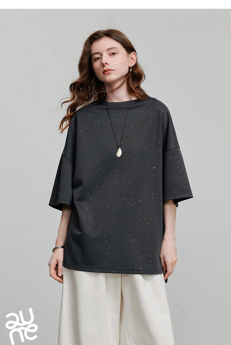 TOYOUTH Women Short Sleeve T shirt 2025 Spring New Tops 8521010