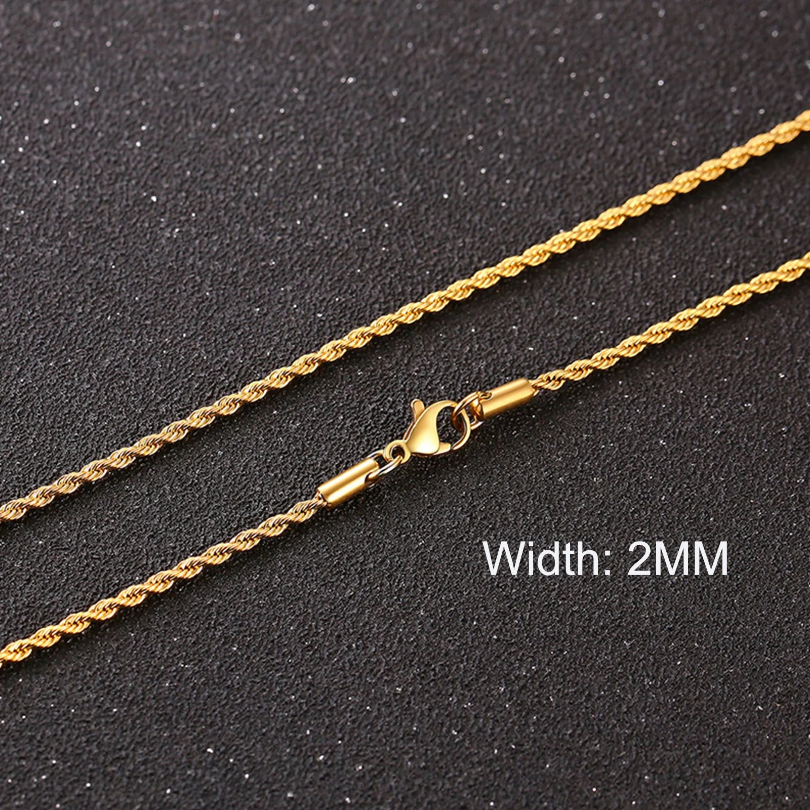 3/5/7/9/11MM Cuban Chain Necklaces for Men Women,Stainless Steel Curb Link Chain Collar,Jewelry Gift for Dad Husband BFF