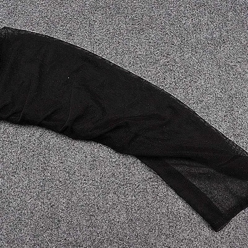 Sexy Black Crop Tops Streetwear Women Fashion 2024 Lace Up Bandage V Neck Cut Out Long Sleeve T Shirts