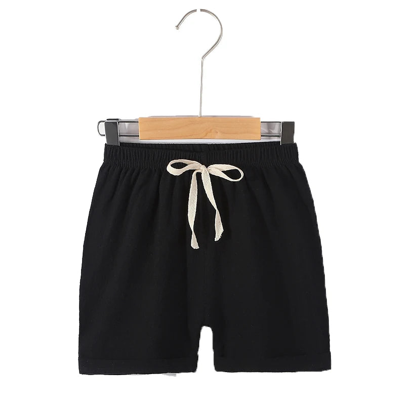 2 4 6 8 10 Years Boys Shorts Kids Sport Pant Baby Summer Clothes Children Linen Soft Cotton Shorts Newborn Toddler Casual Shorts