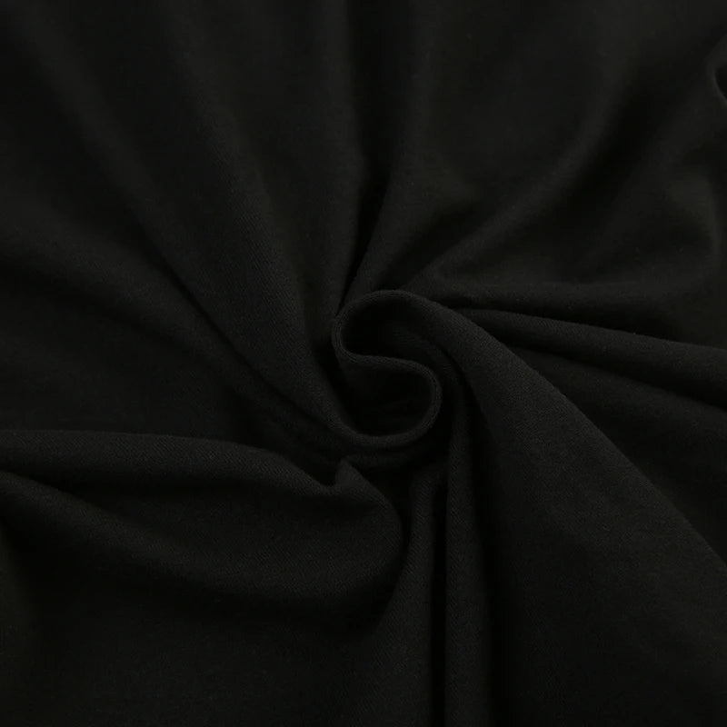 CIBBAR Casual Jogger Bodycon Rompers Solid Black Sleeveless Turtleneck Women's Fitness Sports Jumpsuits Basic All-match Outfits