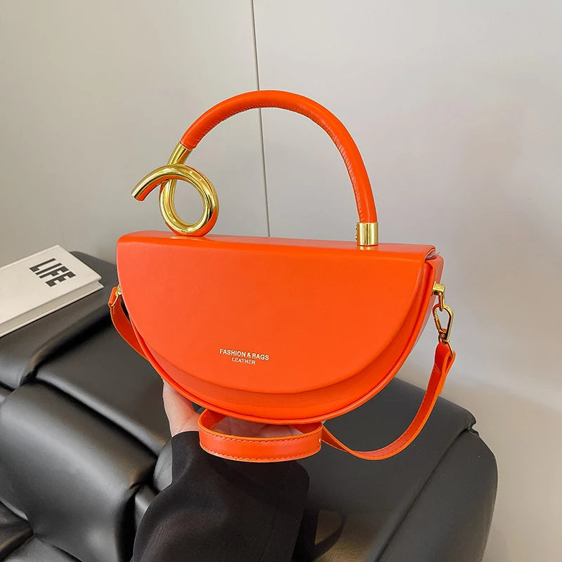 Vintage Style Leather Shoulder Bag for Women, Luxury Brand Crossbody Handbags, Spacious Tote Messenger Purse Ladies