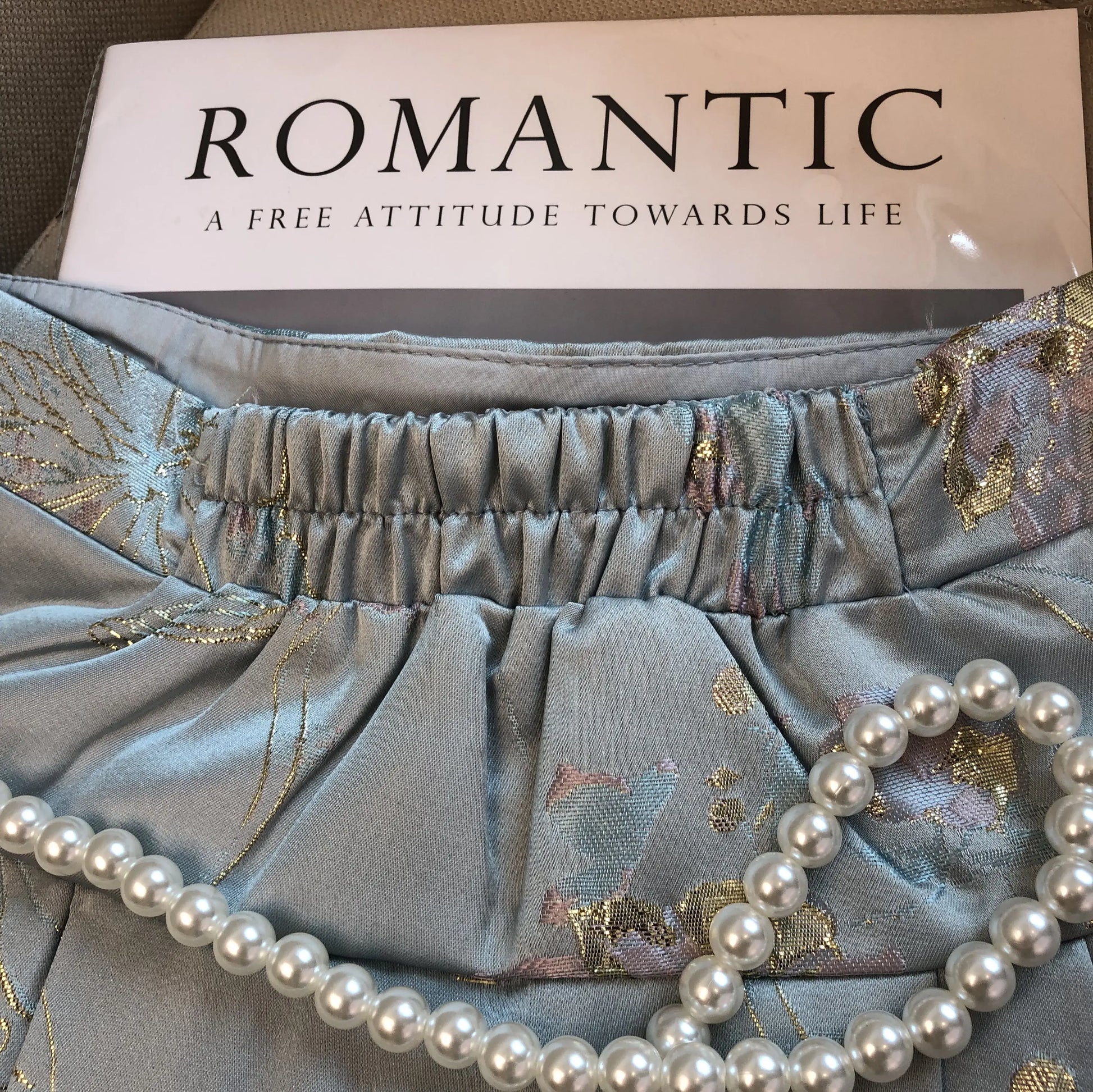 Summer New Chinese Style Satin Jacquard Horse-Face Pleated Mini Skirts Sweet Cute Girl High Waist Short Skirt for Women