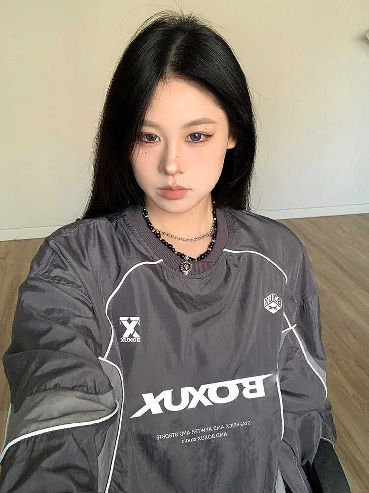 Loose Fit Hoodie Sweatirt ex Outdoor Casual Sle Color Blo Pleated Design Comfortable Breathable Youth Faion