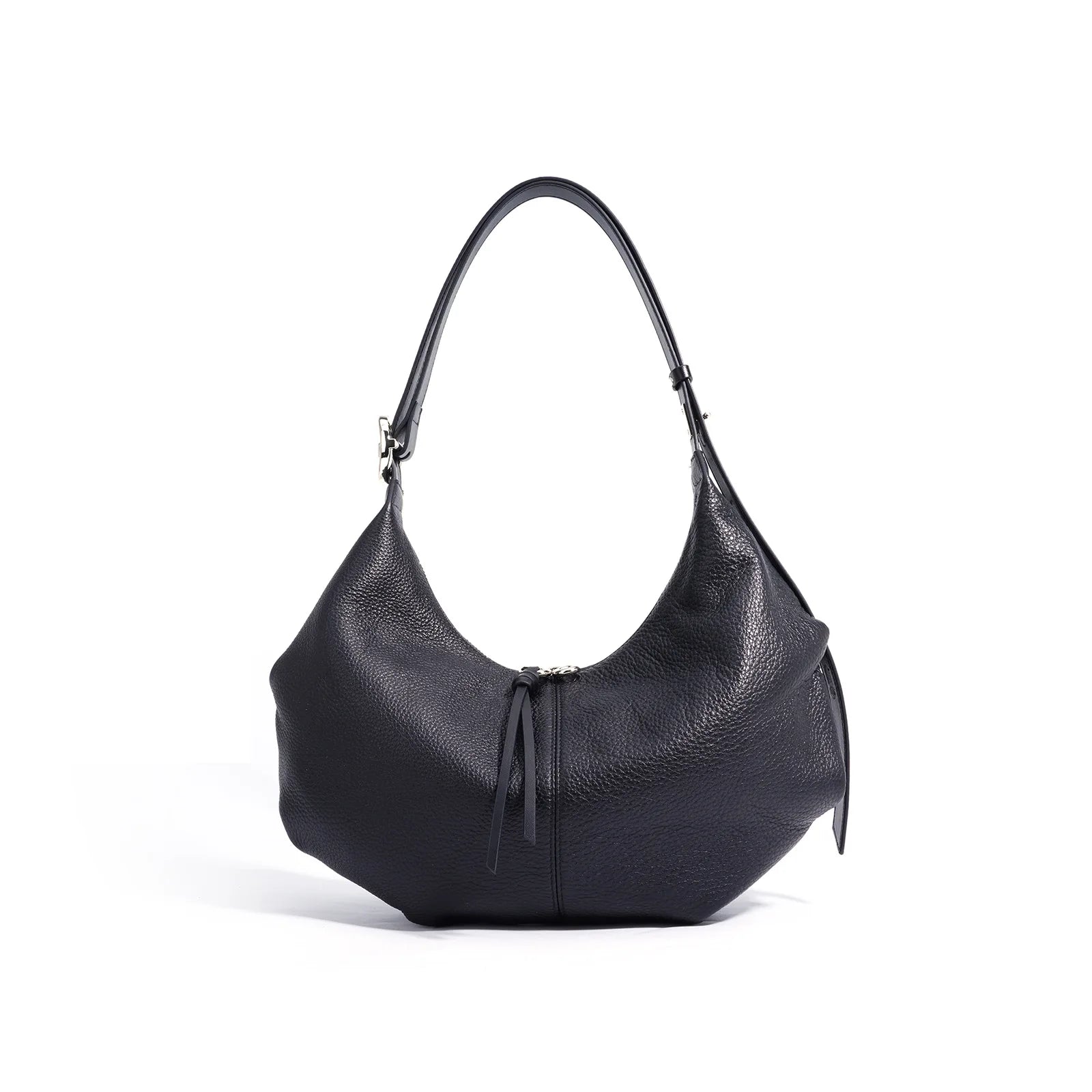New Large Capacity Beige Grey Color Hobo Tote Elegant Natural Cow Leather Women Handbag Travel Underarm Shoulder Bag