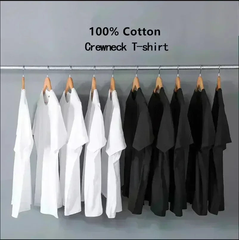 Radiohead Vintage Print T Shirt Men's Oversized 100% Cotton Unisex T-shirts Hip Hop Rock Band Hail To The Thief Music Album Tees