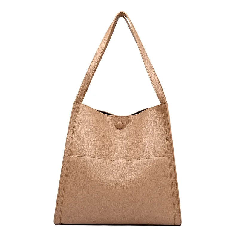 Fashion Soft Leather Handbags for Women Vintage Shoulder Tote Bag Luxury Designer Ladies Large Capacity Purse Bags Sac A Main