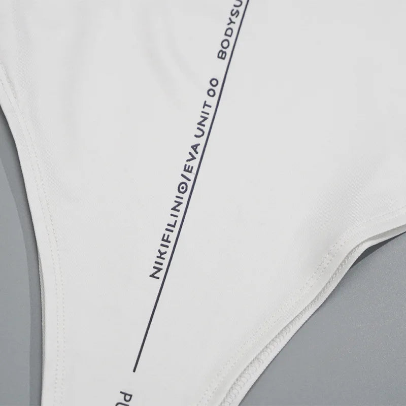 Letters Printing Sexy Bodysuit Lingerie Hot Tops For Women Y2k Clothes Long Sleeve Body Feminino One-pieces Festival Outfits