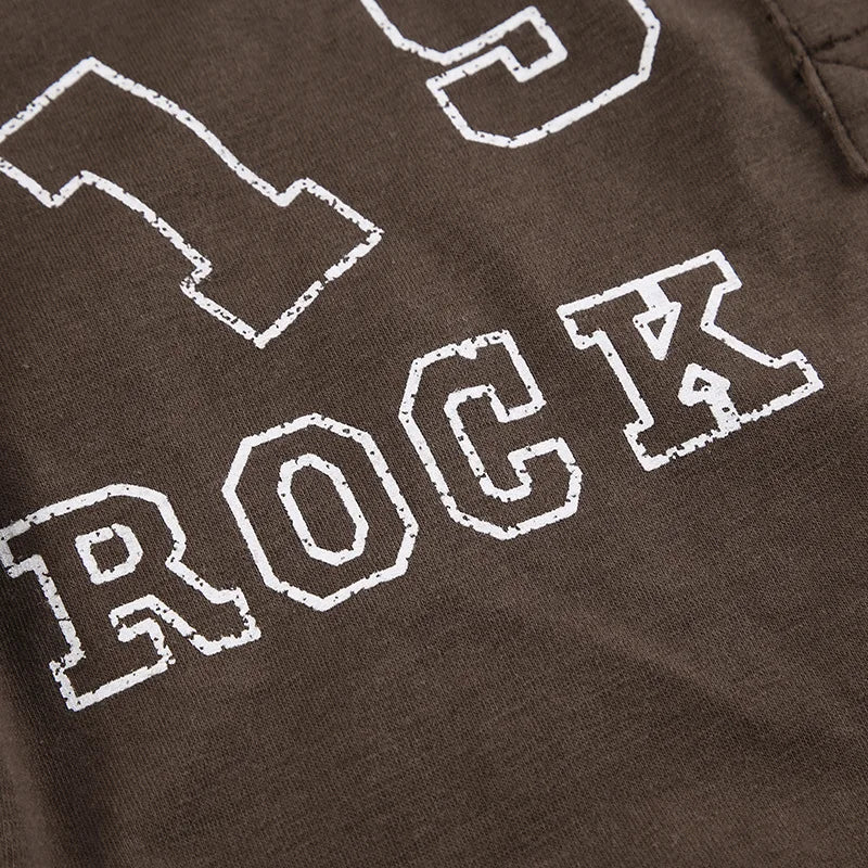 Black T-shirt Women Autumn Letter Print Streetwear Long Sleeves O-Neck Bodycon Sexy Top Button Fashion Casual Slim Tees Female