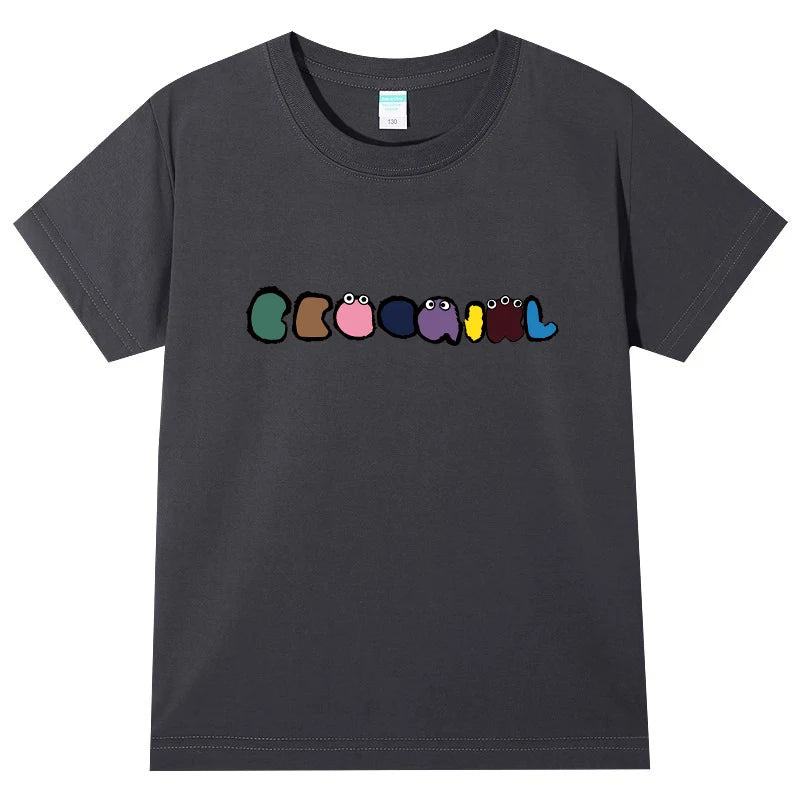 2023 Summer Kids Clothes Sweet Cool Girl T Shirt Short Sleeve Tops 100% Cotton FashionStreet style O-Neck  T-shirt for Children