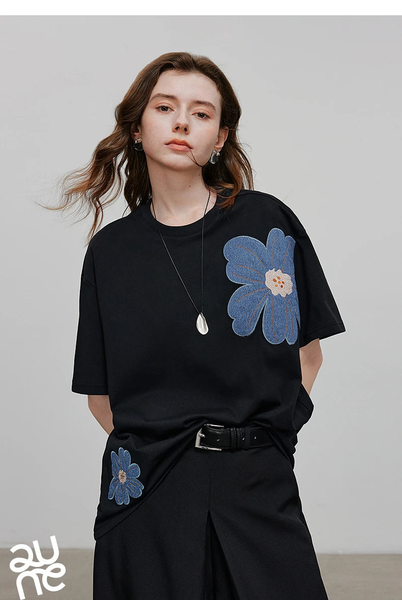 TOYOUTH Women Short Sleeve T shirt 2025 Spring New Tops 8521034