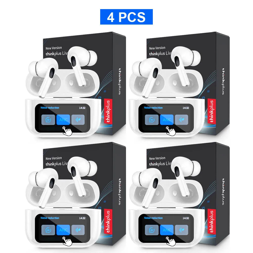 Original Thinkplus Wireless Bluetooth Earphones ANC Noise Reduction Earbuds HD Mic Call Gamer Headsets LED Touch Screen Control