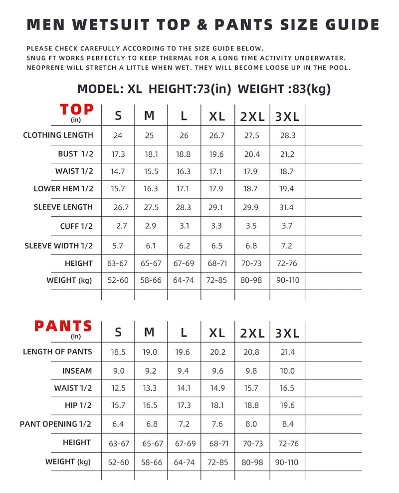 1.5MM/3MM CRSC Neoprene wetsuit Men Split Short Sleeve Shorts Diving Surfing Suit Women's Sun Protection Warm Swimming Suit