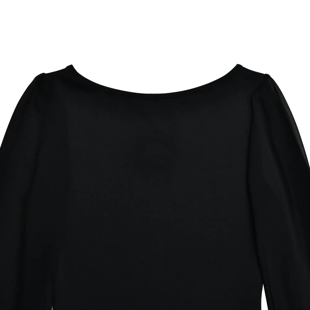 BornToGirl Sexy Bodysuit Women Black White Khaki Bodycon Long Sleeve One Pieces Mesh Bodysuits Jumpsuit Tops Body Suit Y2K