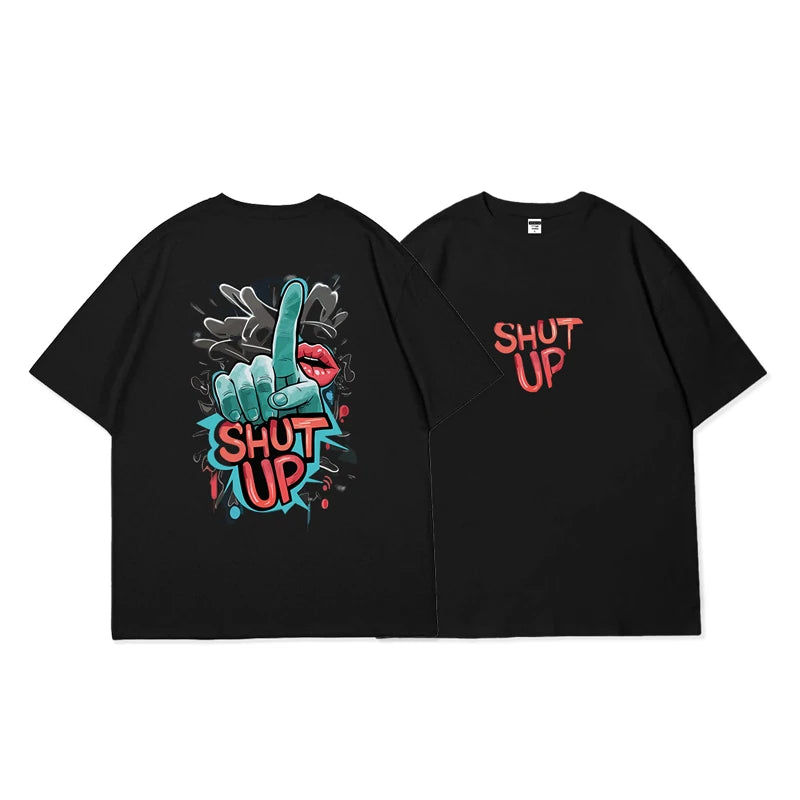 Men's and women's Short-Sleeved T-shirts Funny Abstract Pattern T-shirts 100%Cotton Streetwear Casual Fashion Oversized T-shirts