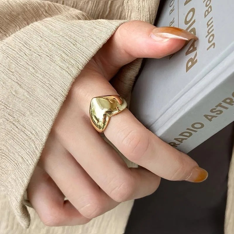 VENTFILLE 925 Sterling Silver Irregular Ring for Women Geometry Versatile Minimalism  Accessories Jewelry Gift Dropshipping