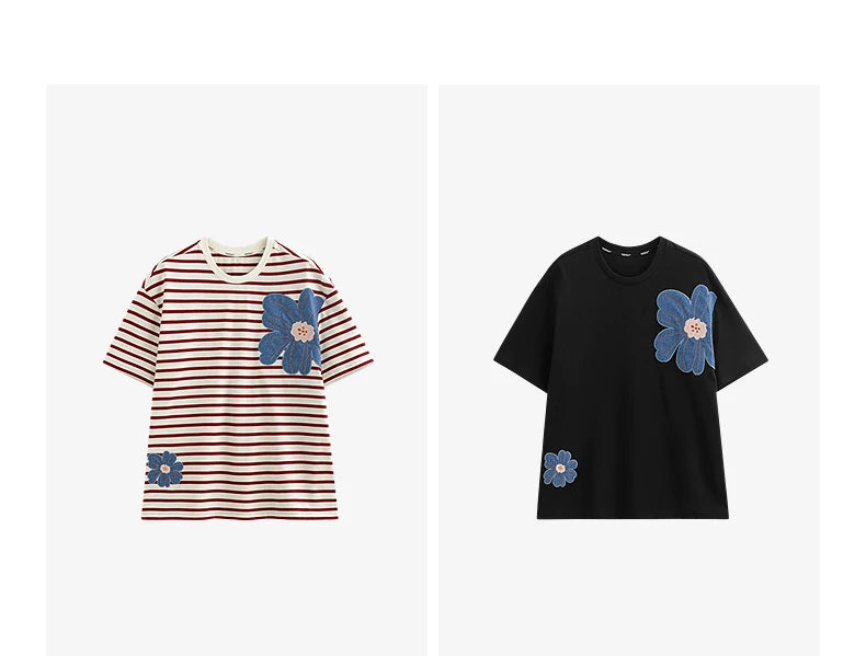 TOYOUTH Women Short Sleeve T shirt 2025 Spring New Tops 8521034