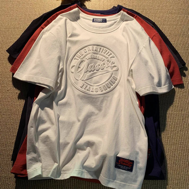 CGC Korean Fashion Oversized Summer T shirts for Women 100% Cotton Short Sleeve Tees Korean Fashion Printed Tops Female Clothing