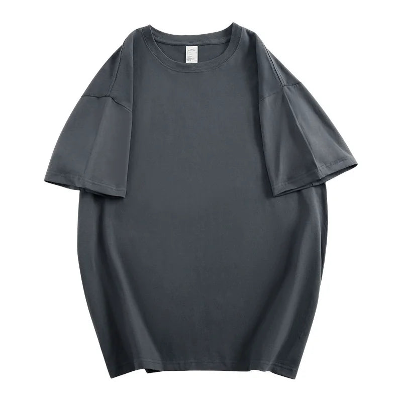 Oversized Summer T shirts for Women Men Brown Casual Female Korean Streetwear Tees Unisex Basic Solid Young Cool Tops